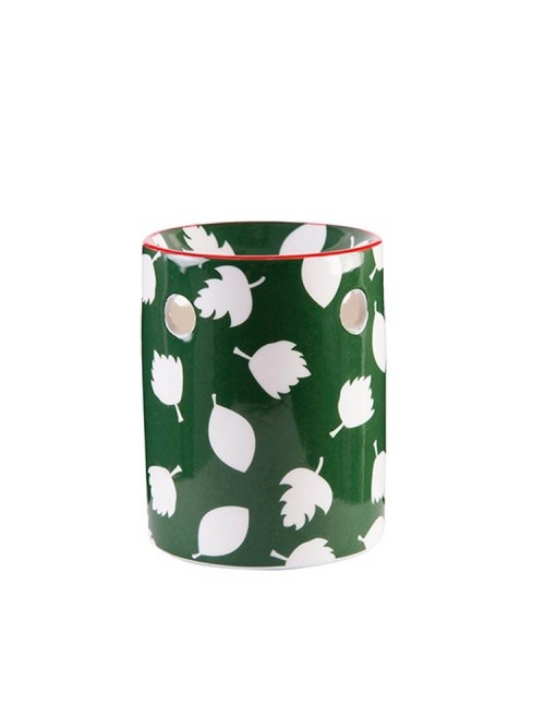 Burner Porcelain Asia Green Leaf